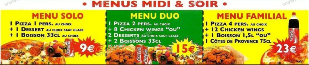 Allo Pizza Rapido — carte page 6