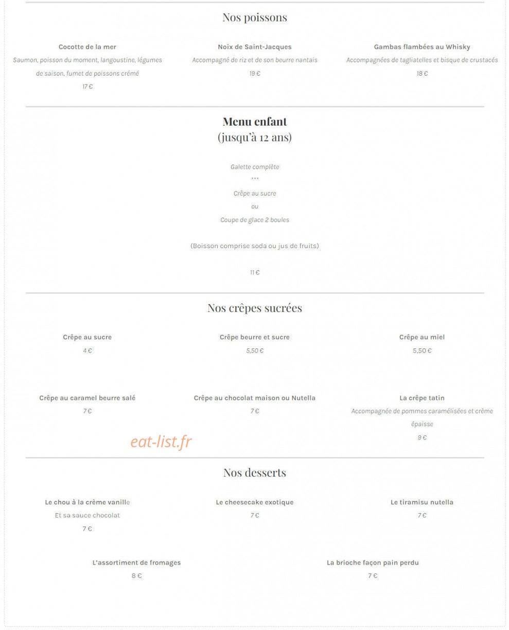 C&C's — carte page 2
