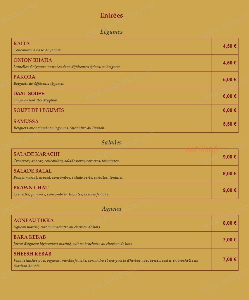 Le Balal — carte page 1