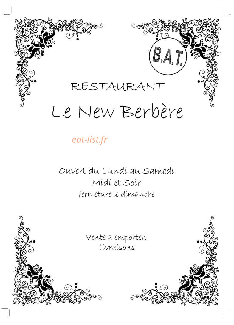 Le New Berbère — carte page 1