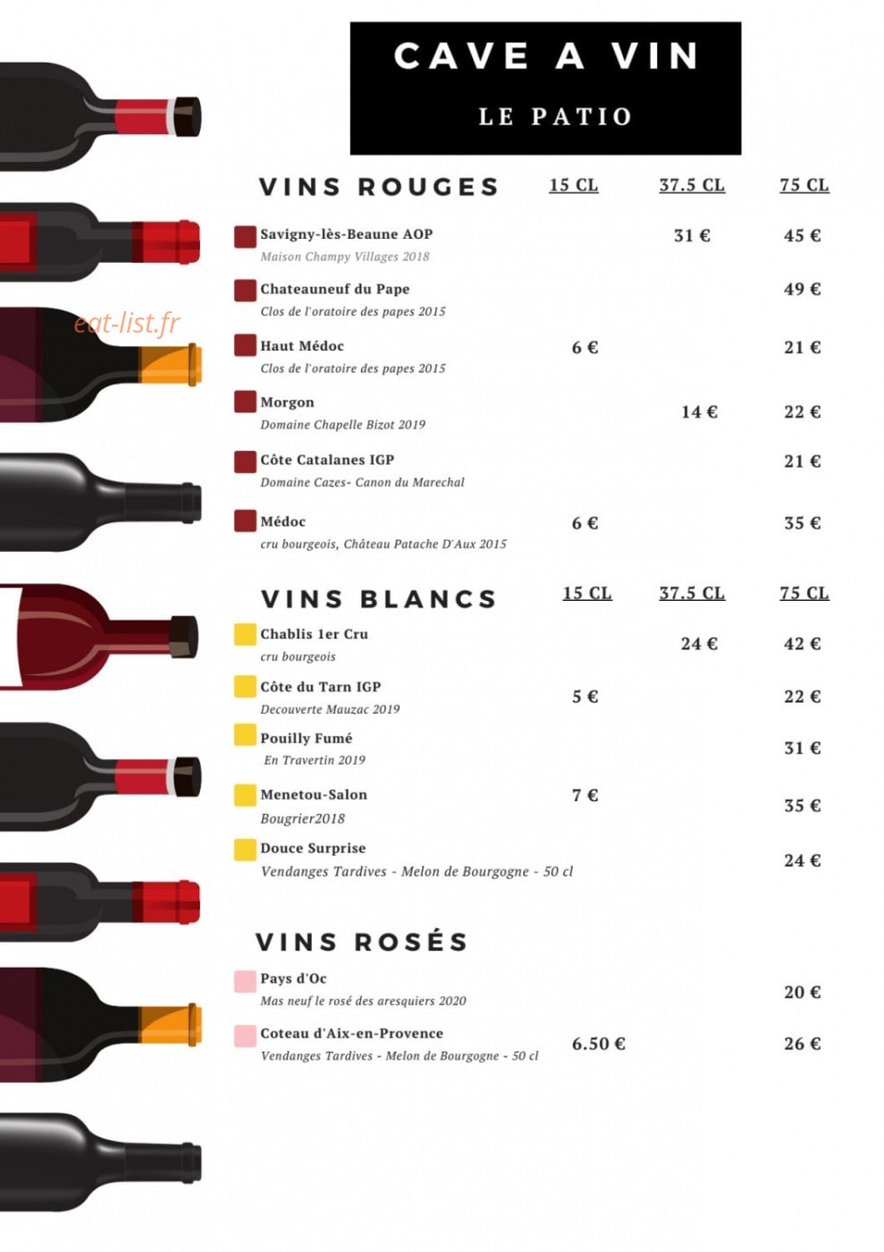 Le Patio — carte page 3
