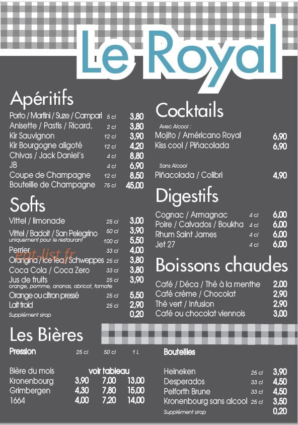 Le Royal — carte page 1