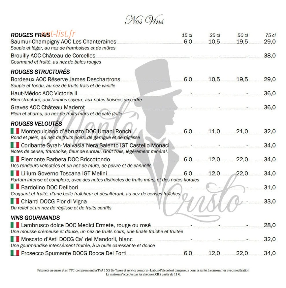 Monte Cristo — carte page 7