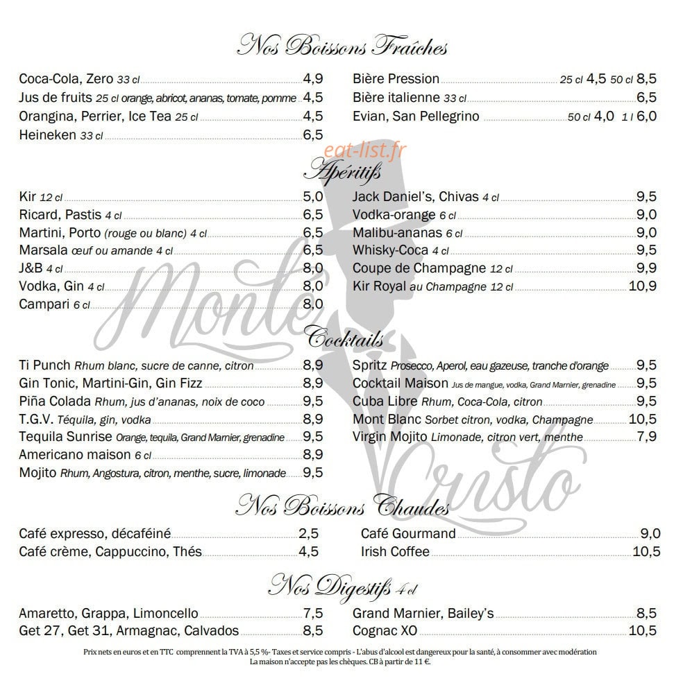 Monte Cristo — carte page 6
