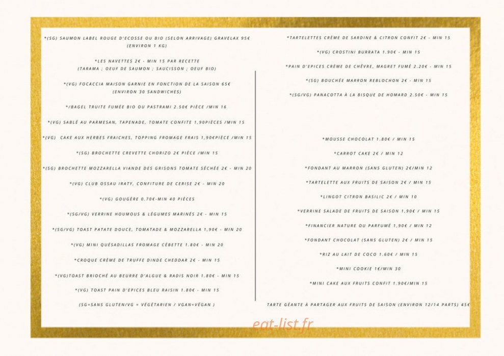 O P'tit Marché — carte page 4