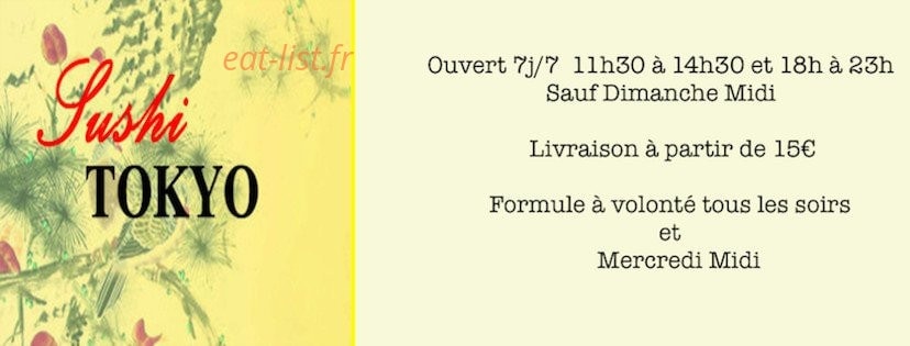 Carte et menu Tokyo sushi Fontenay Sous Bois