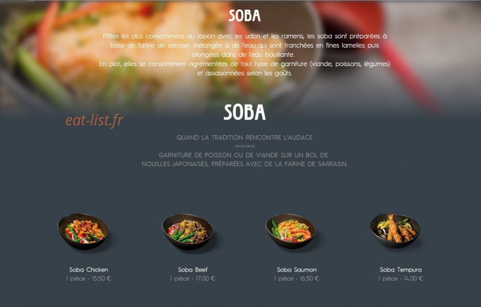 Côté Sushi — carte page 7