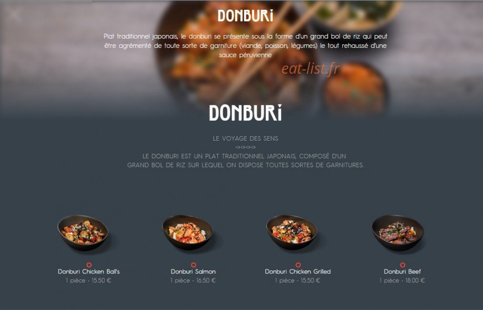 Côté Sushi — carte page 6
