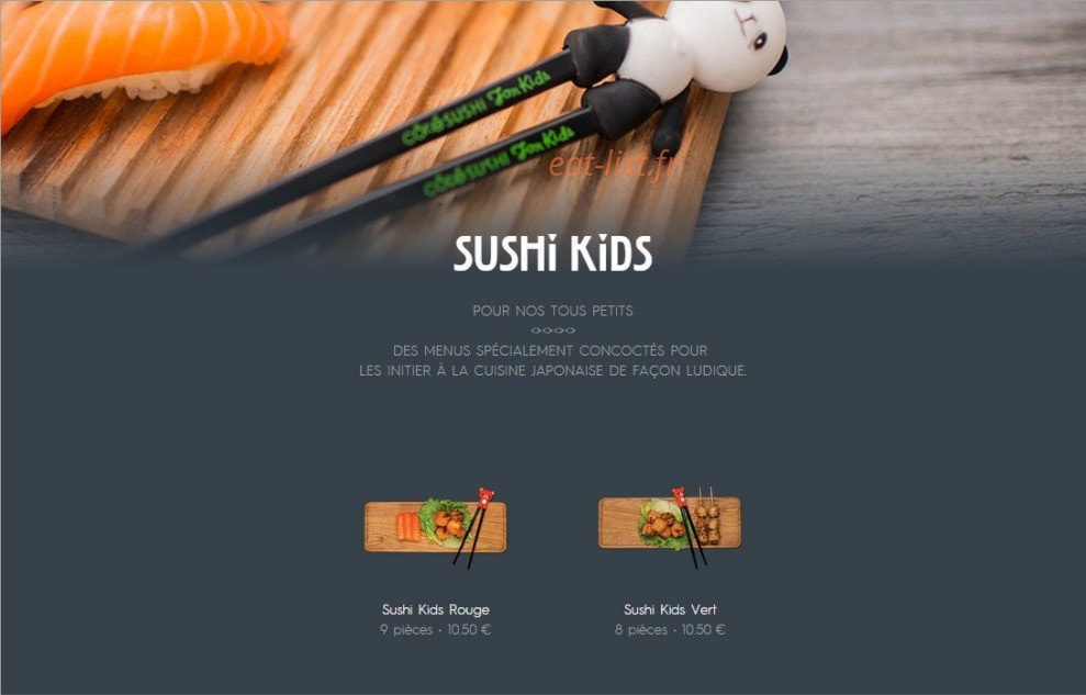 Côté Sushi — carte page 2