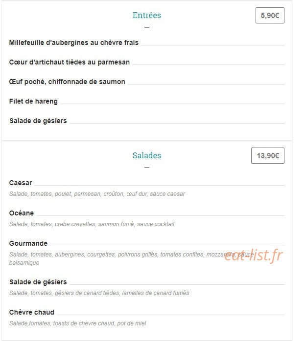 Du Côté de Chez Fred — carte page 1