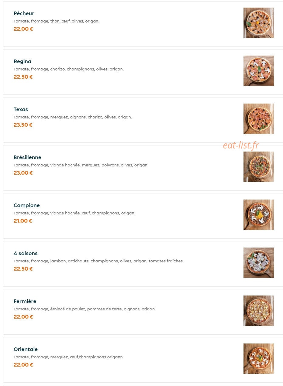 Hotimes Pizza — carte page 5