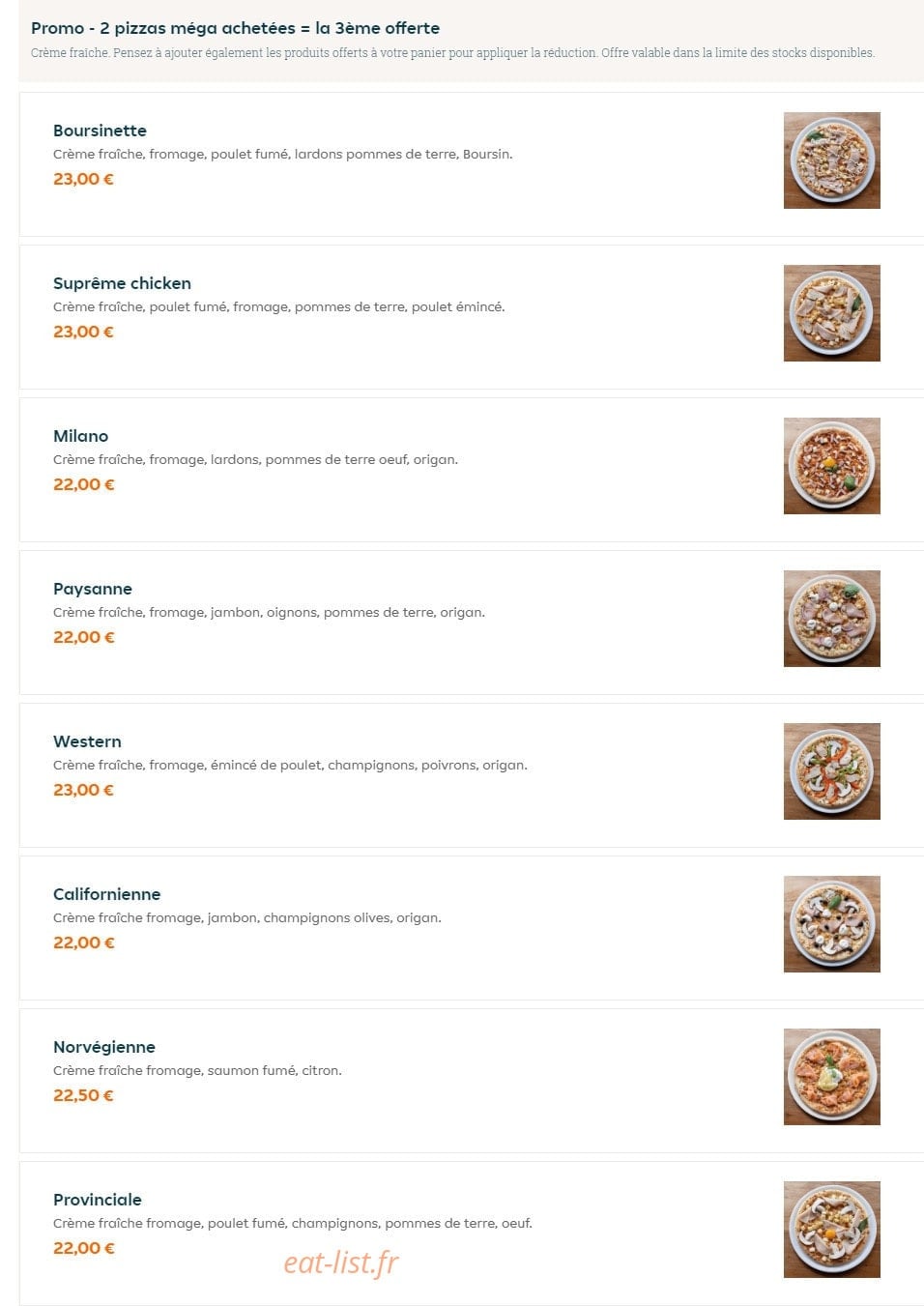 Hotimes Pizza — carte page 9