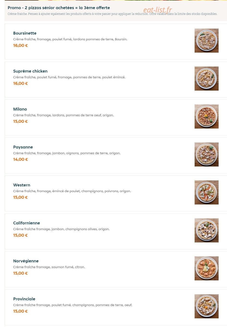 Hotimes Pizza — carte page 7