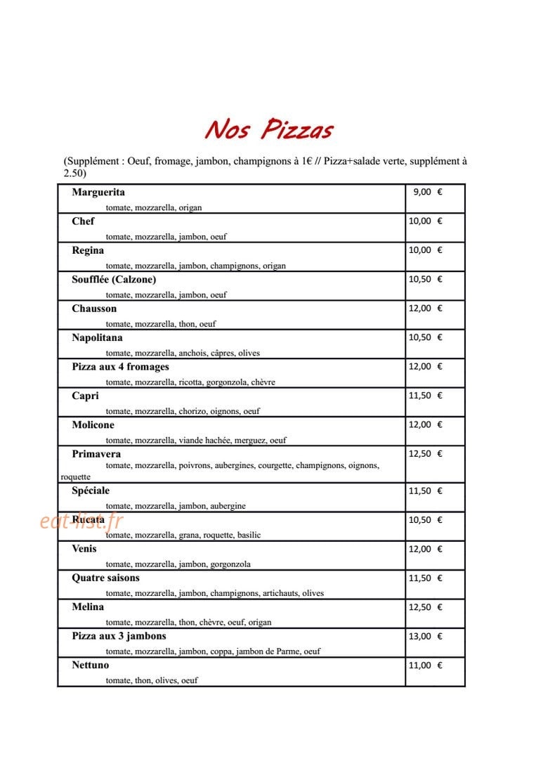 La Bella Rosa — carte page 6