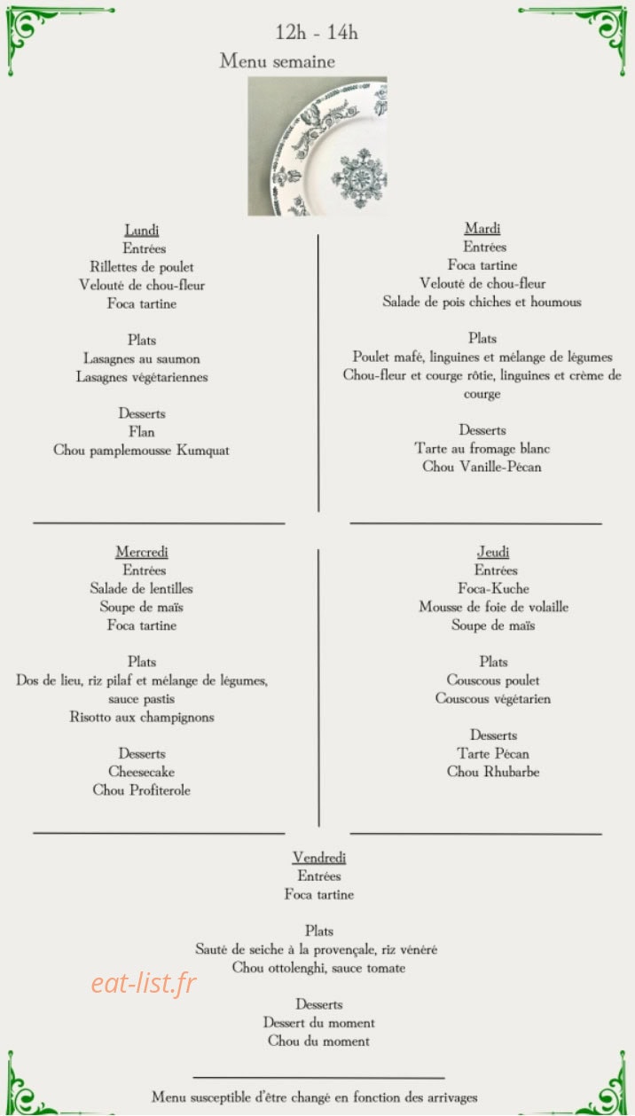 La Belle Gabrielle — carte page 1