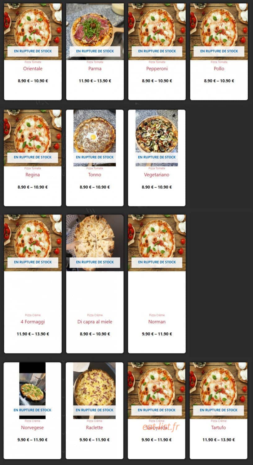 La Ricetta — carte page 2