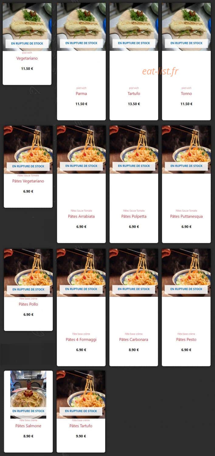 La Ricetta — carte page 3