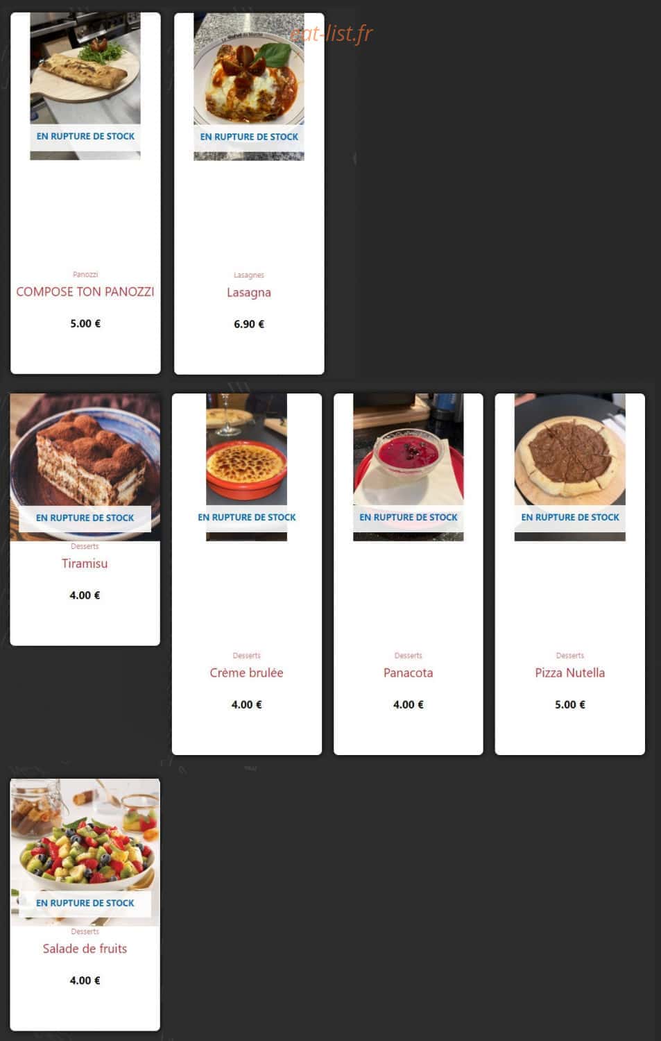 La Ricetta — carte page 4