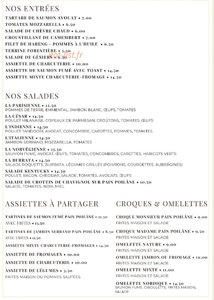 Le Chablis — carte page 1
