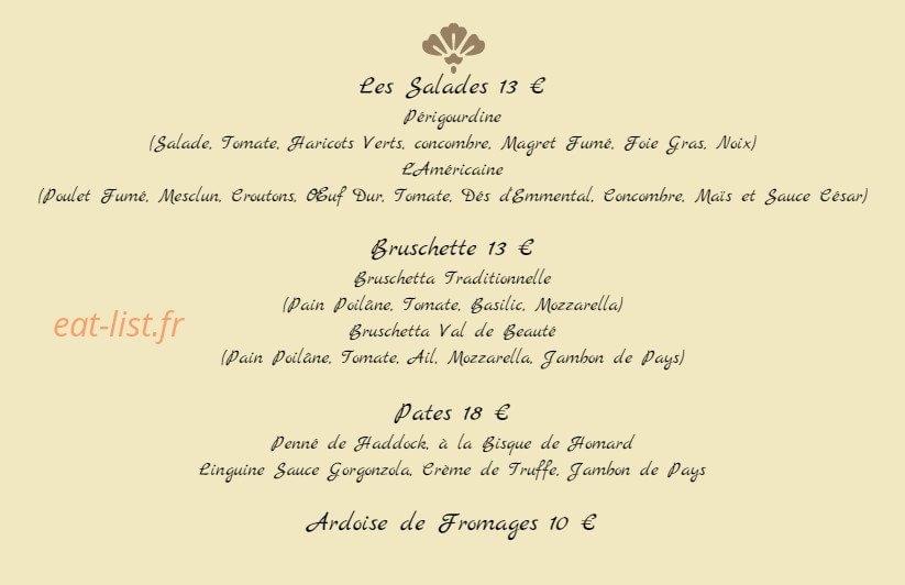 Le Val de Beauté — carte page 4