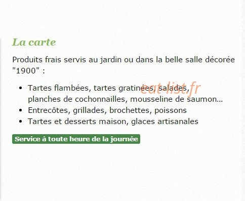 Le Verger — carte page 1