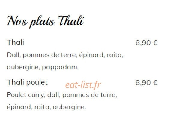 Restaurant New Krishna — carte page 9