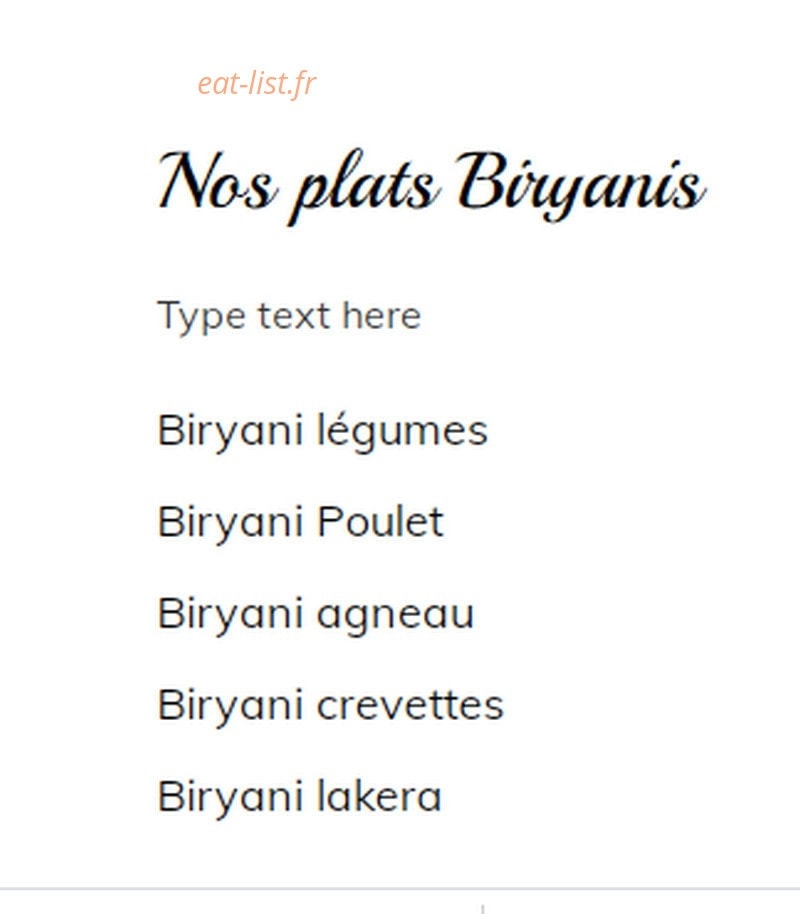 Restaurant New Krishna — carte page 7