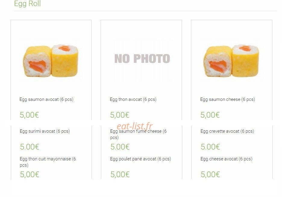 Super sushi — carte page 5