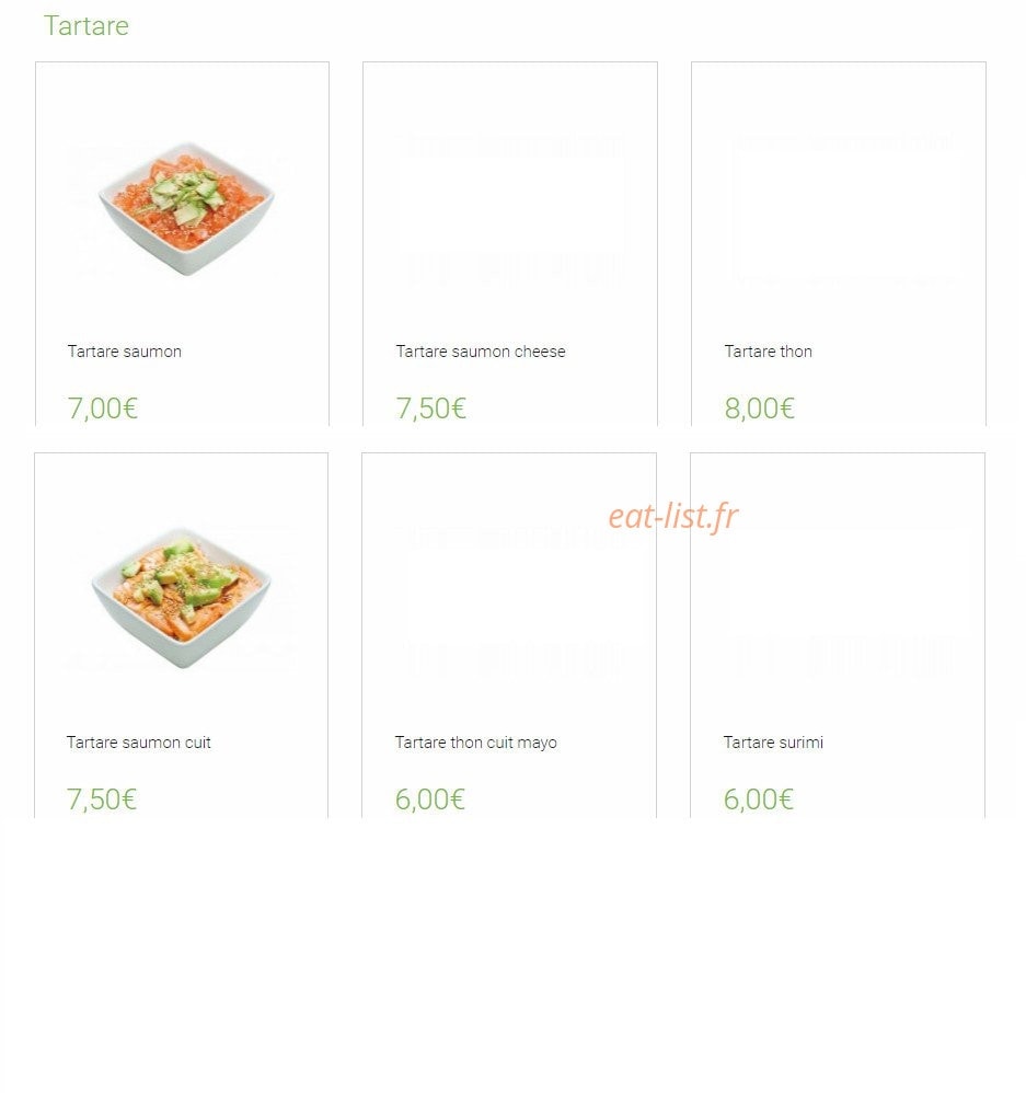 Super sushi — carte page 2