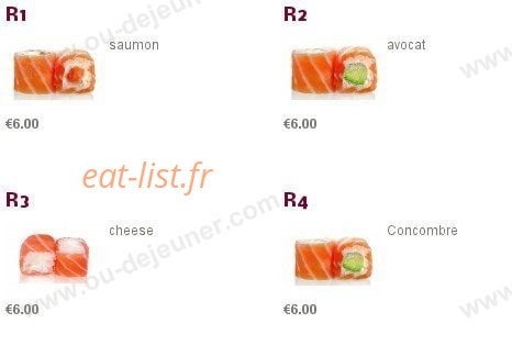 Sushi Charles VII — carte page 18