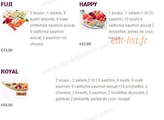 Sushi Charles VII — carte page 10