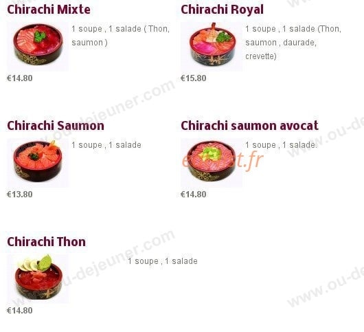 Sushi Charles VII — carte page 9