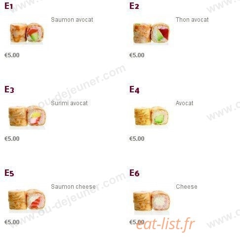 Sushi Charles VII — carte page 3