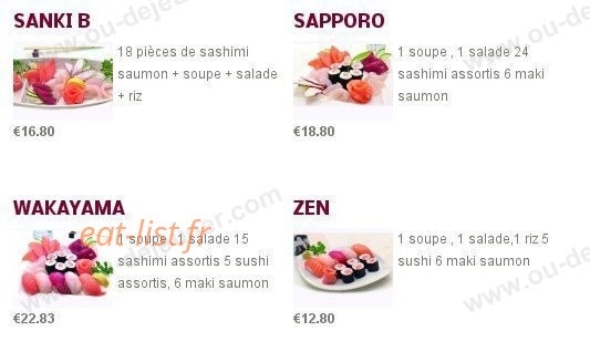 Sushi Charles VII — carte page 14