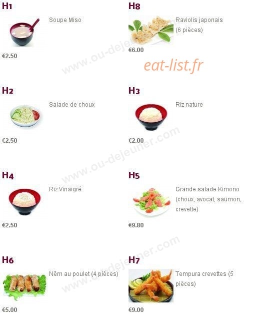 Sushi Charles VII — carte page 6
