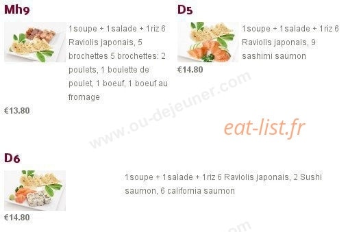 Sushi Charles VII — carte page 15