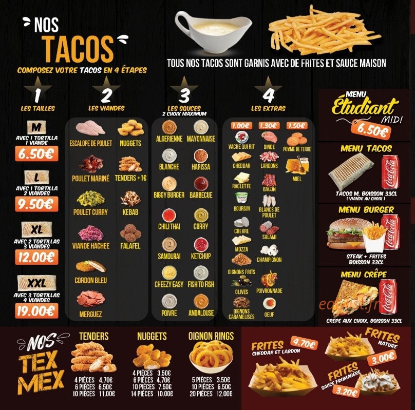 Best Tacos — carte page 3