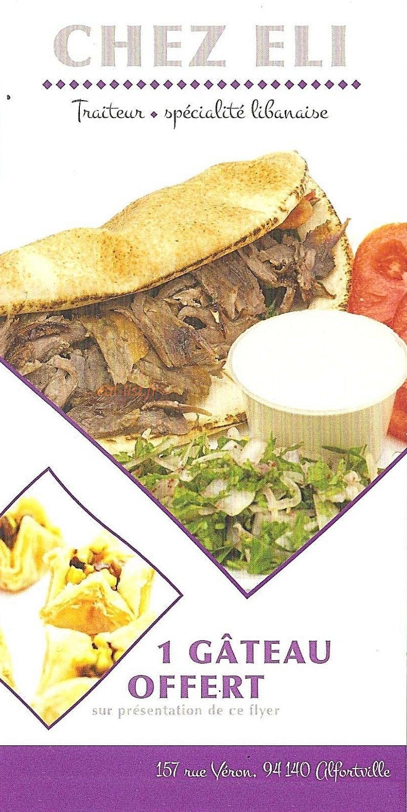 Chez Eli — carte page 1