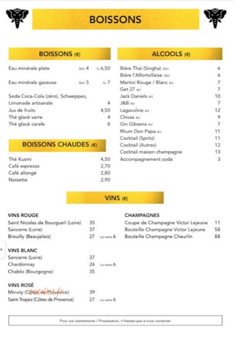 Chez Jaib — carte page 4