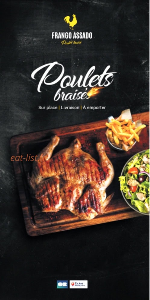 Frango Assado — carte page 1