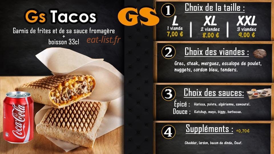 Gsfood — carte page 9