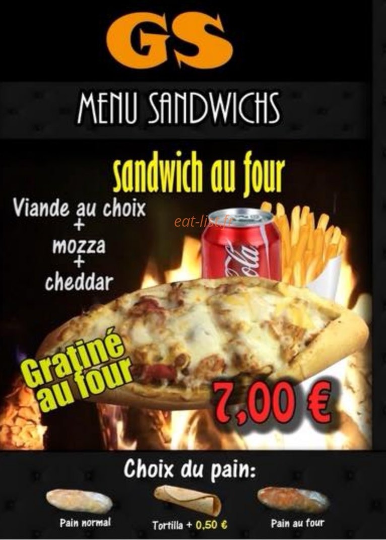 Gsfood — carte page 1