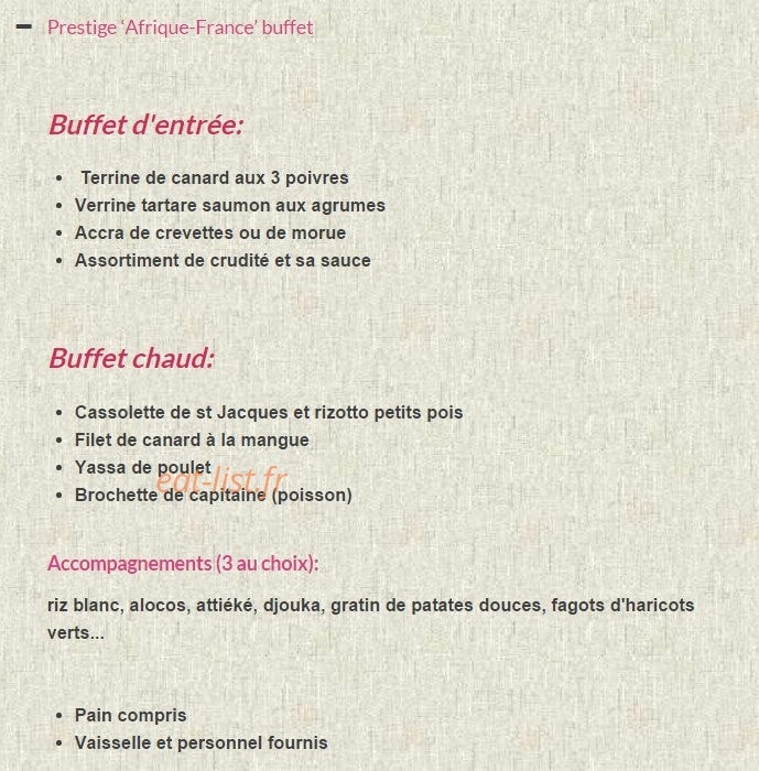 Kankou Traiteur — carte page 15