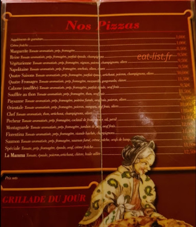La Mamma — carte page 1