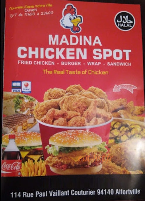 Madina Chicken Speed — carte page 1