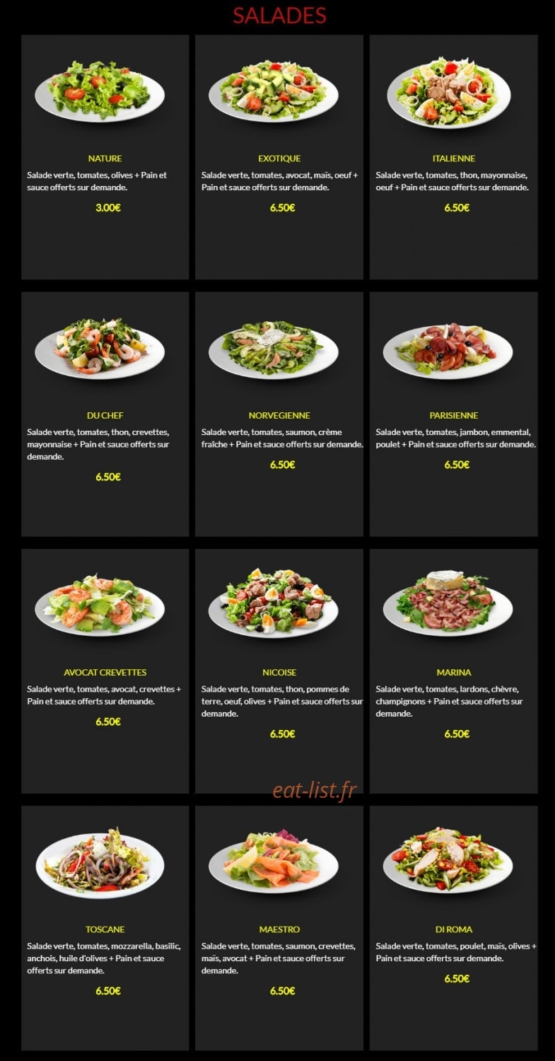 Maestro Pizza — carte page 15