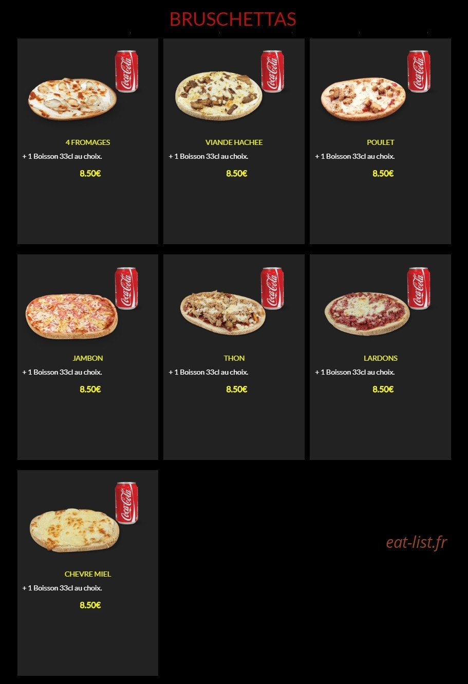 Maestro Pizza — carte page 8