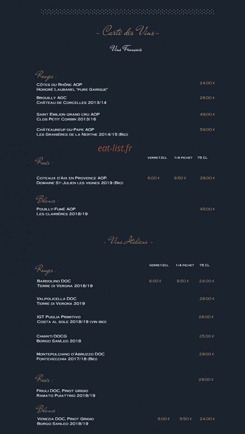Pizza Blanqui — carte page 4