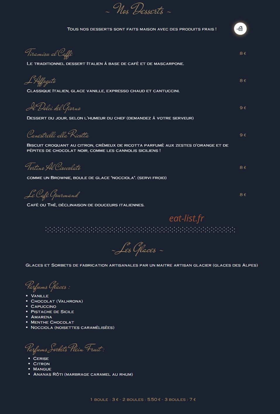 Pizza Blanqui — carte page 8