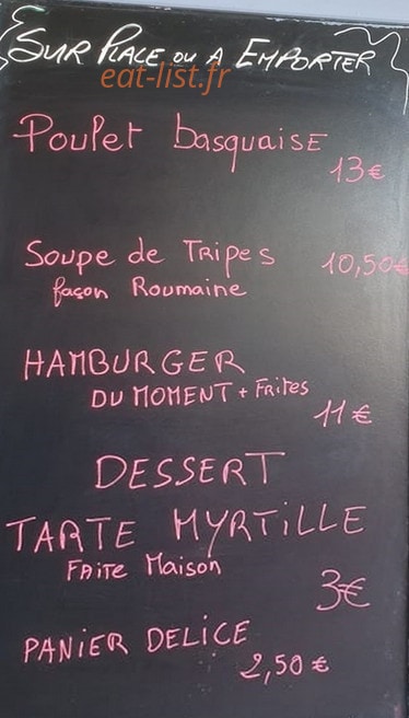 Restaurant Edera — carte page 1